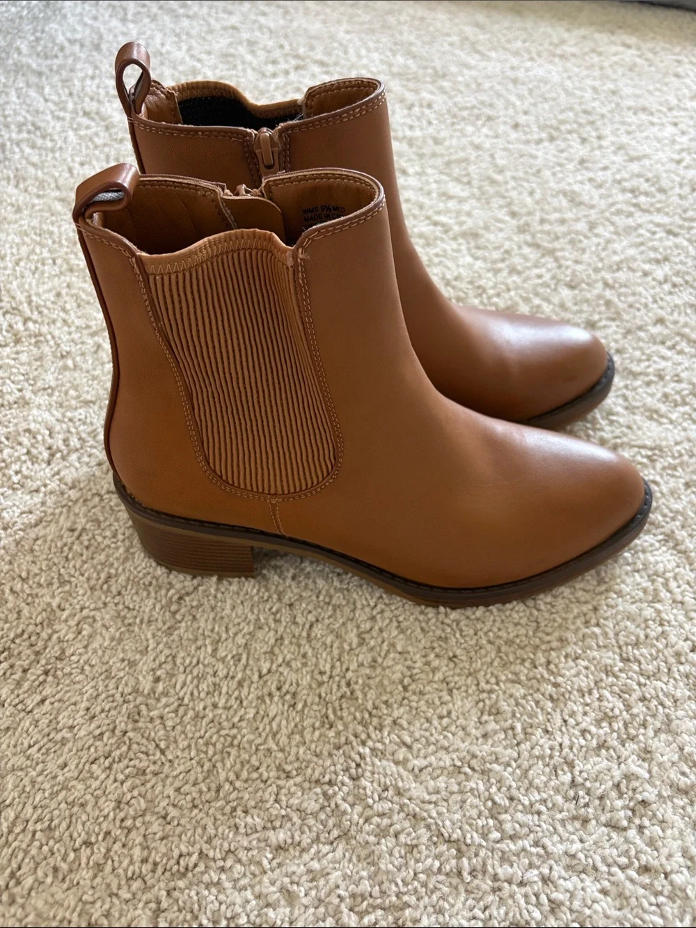 Sonoma Cognac Brown Chelsea Ankle Boots